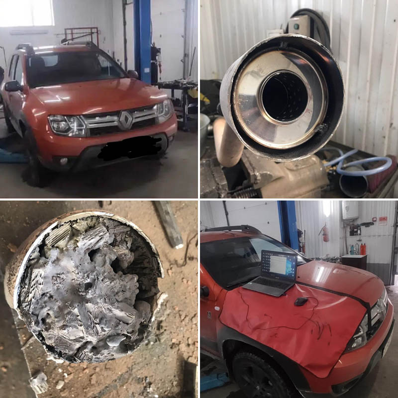 Удалили катализатор на Renault Duster в Ижевске